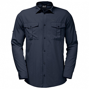 Рубашка мужская Jack Wolfskin Atacama Roll-Up Shirt night blue