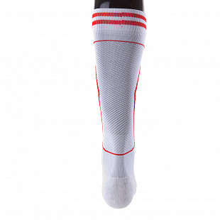 Гетры футбольные Alpha Caprice S-20 white/red