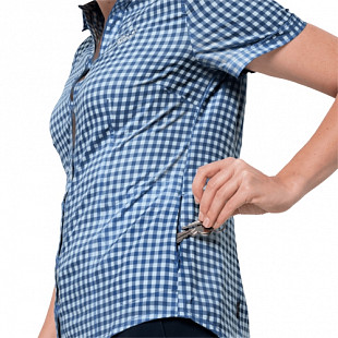 Рубашка женская Jack Wolfskin Kepler Shirt Women ocean wave checks
