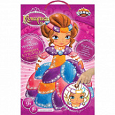 Набор для детского творчества Dalis Раскраска из пластилина Кукла Жанна MC-206