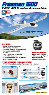Радиоуправляемый самолет Joysway Freeman 1600 RTF 6103