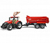 Трактор Bruder Case IH Optum 300 CVX с прицепом Krampe Tandem-Halfpipe 03199
