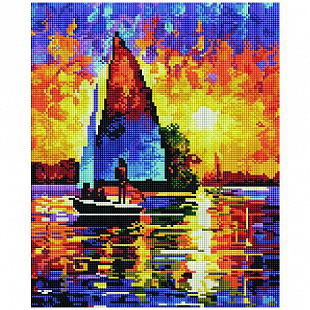 Алмазная мозаика Picasso "Парусник в лучах заката" PD3040006