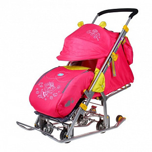 Санки-коляска Nika Детям 7-7 Фея НД7-7 pink