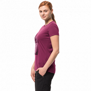Футболка женская Jack Wolfskin Lake T Women amethyst