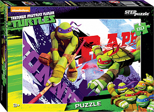 Пазлы Step Puzzle 80 "Черепашки Ниндзя" 77140