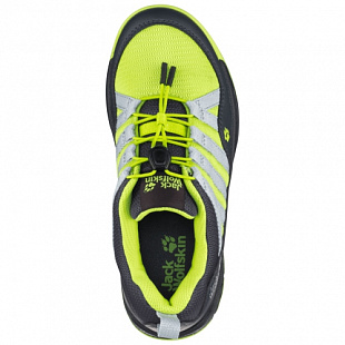 Кроссовки детские Jack Wolfskin Thunderbolt Low K lime / dark grey