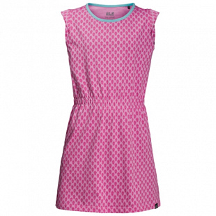 Платье детское Jack Wolfskin Lily Lagoon Dress pink peony all over