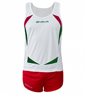 Легкоатлетическая форма Givova Sparta Kita05 white/red