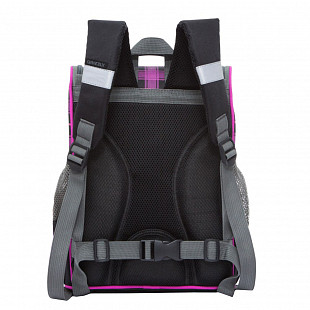 Рюкзак школьный GRIZZLY RA-873-5	 с мешком /1 black/purple