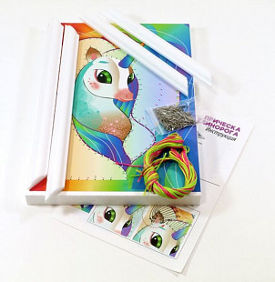 Плетение нитками по гвоздикам Десятое Королевство Прическа единорога 03685