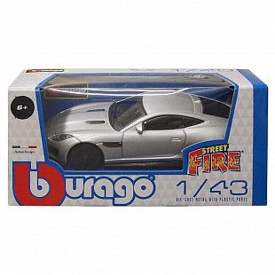 Машинка Bburago 1:43 Jaguar F-Type R Dynamic (V6) (18-30000/18-30383) silver