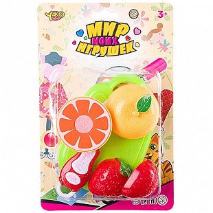 Набор  посуды и продуктов YAKO "Нарезаем продукты и готовим", серия Мир micro Игрушек Д88713