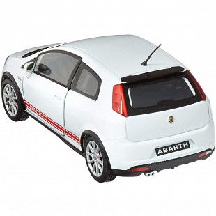 Коллекционная машина Bburago 1:32 Grande Punto Abarth (18-43018) white