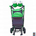 Санки-коляска Snow Galaxy City-2 Совушки на больших колёсах green