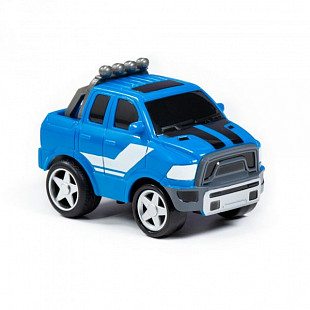 Автомобиль инерционный Полесье Крутой Вираж гоночный №4 78940 blue
