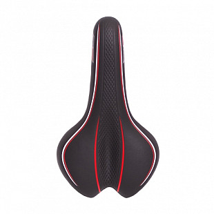 Седло Velo универсальное VL-3262 облегченное эластомерное black/red 6-143262