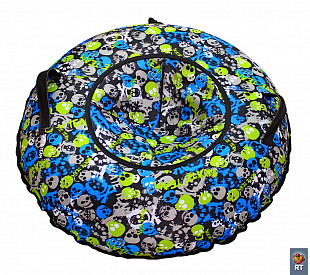 Тюбинг RT Черепа 100 см + автокамера blue/green/grey