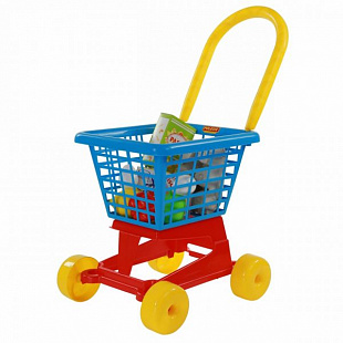 Игрушка Полесье Тележка Supermarket №1 с набором продуктов №2 67890