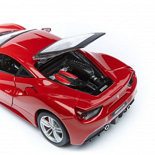 Коллекционная машина Bburago 1:24 Ferrari 488 GTB (18-26013) Red