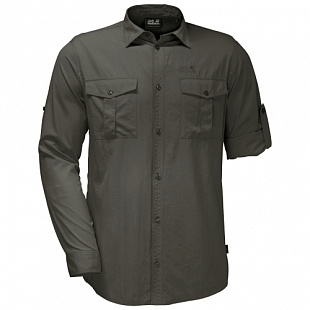 Рубашка мужская Jack Wolfskin Atacama Roll-Up Shirt dark moss