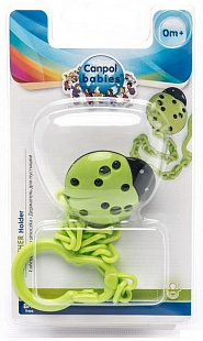 Прищепка для пустышки Canpol babies Божья коровка 10/873 Green