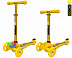 Самокат Y-Scoo Trio Diamond 120 Kaleidoscope Led yellow