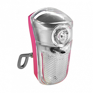 Велофонарь передний HW 160263 pink