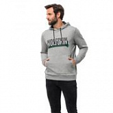 Пуловер мужский Jack Wolfskin Slogan Hoody M light grey