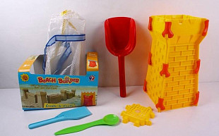 Набор игровой Shenzhen Toys Форма для песка башня с совками 898А