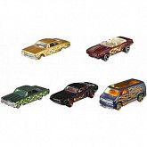 Набор машинок Hot Wheels 5 машинок (DJG23) blue/gold/red/black/green