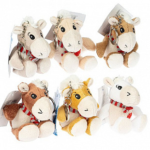 Мягкая игрушка Snowmen лошадка, подвеска Е94350 (6 вариантов)