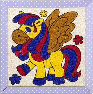 Песочная фреска Десятое Королевство Маленький пегас 01997