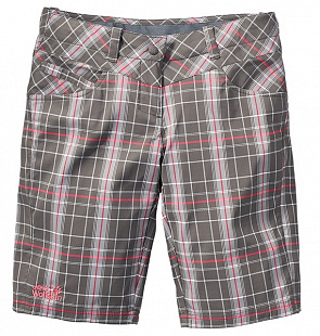 Шорты женские Jack Wolfskin Plaid Shorts Women brown