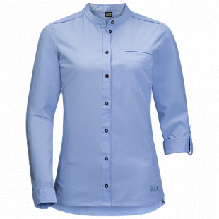 Рубашка женская Jack Wolfskin Victoria Roll-Up Shirt W shirt blue