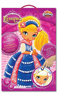 Набор для детского творчества Dalis Раскраска из пластилина Кукла Катя MC-205