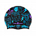 Шапочка для бассейна (плавания) взрослая Mad Wave Silicone Printed Street black