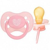 Пустышка Canpol babies Pastelove Латексная Круглая 6-18 мес. (22/429) pink