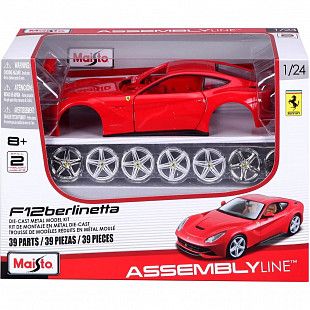 Сборная модель автомобиля Maisto 1:24 Ferrari F12 Berlinetta (39121) red