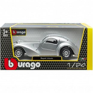 Коллекционная машина Bburago 1:24 Bugatti Atlantic (18-22092) silver