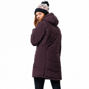 Пальто женское Jack Wolfskin Svalbard Coat Women burgundy