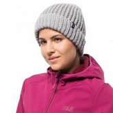 Шапка женская Jack Wolfskin Wintertide Cap Women light grey