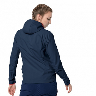 Куртка женская Jack Wolfskin Eagle Peak Softshell W dark indigo