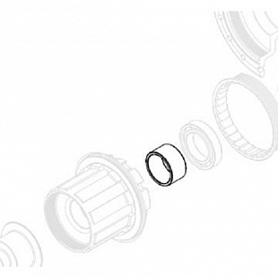 Проставочное кольцо на ось Stans NoTubes между барабаном и корпусом 3.30SS, 9.6мм, ZH0047