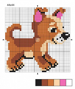 Набор для творчества Десятое Королевство Вышивка Щенок 00306