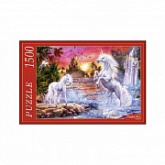 Пазл Рыжий КотЯн Патрик Красный Фантастические единороги МГ1500-8475