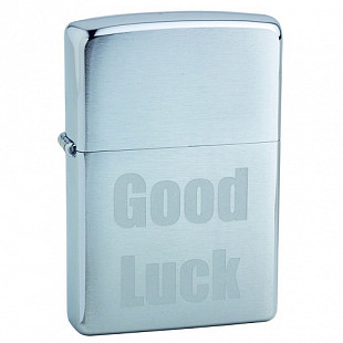 Зажигалка Zippo 200 Good Luck silver