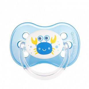 Пустышка круглая латексная Canpol babies Love&Sea 6-18 мес. (22/607) blue