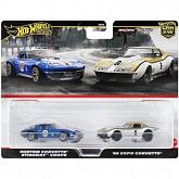 Машинка Hot Wheels Premium '69 Copo Corvette & Custom Corvette Stingray Coupe (HBL96 HRR80)