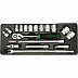 Набор головок Toptul 1/2 18 предметов GCAT1801